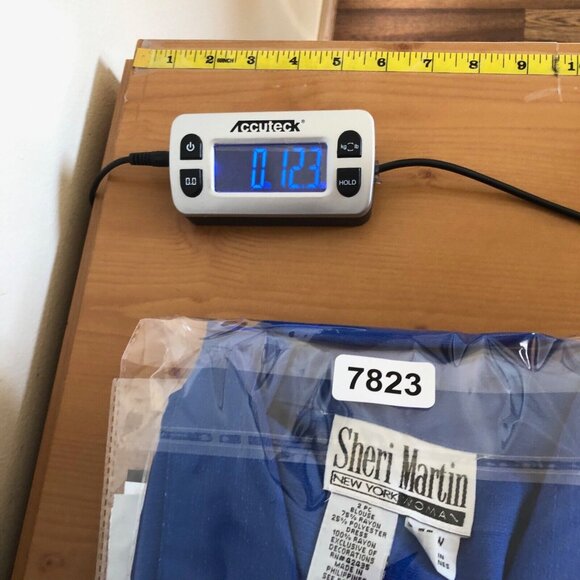 Sheri Martin Top Womens 22W Plus Blue Button Floral Embroidered Short Sleeves - Picture 10 of 10